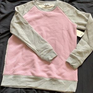 Grey pink sweater